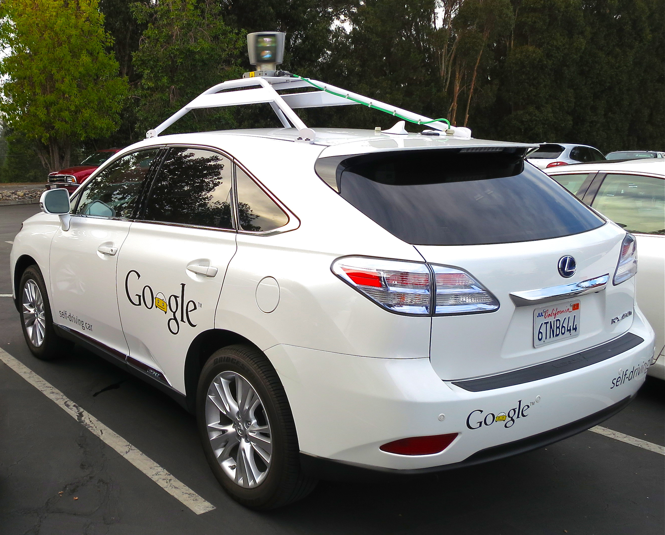 google lexus Rx 450h self-driving car
