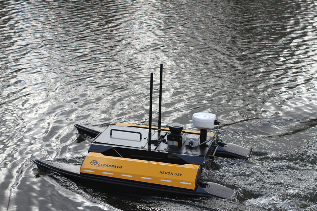Heron USV is a solution for conducting research in aquatic environments