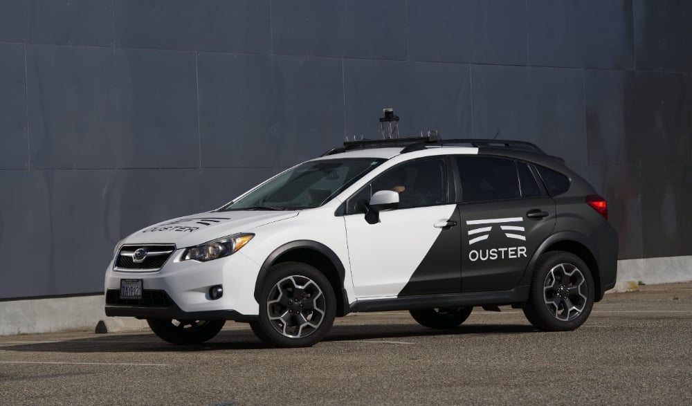 ouster os-1 lidar vehicle