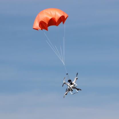 Mars Mini V2 drone parachute deployed