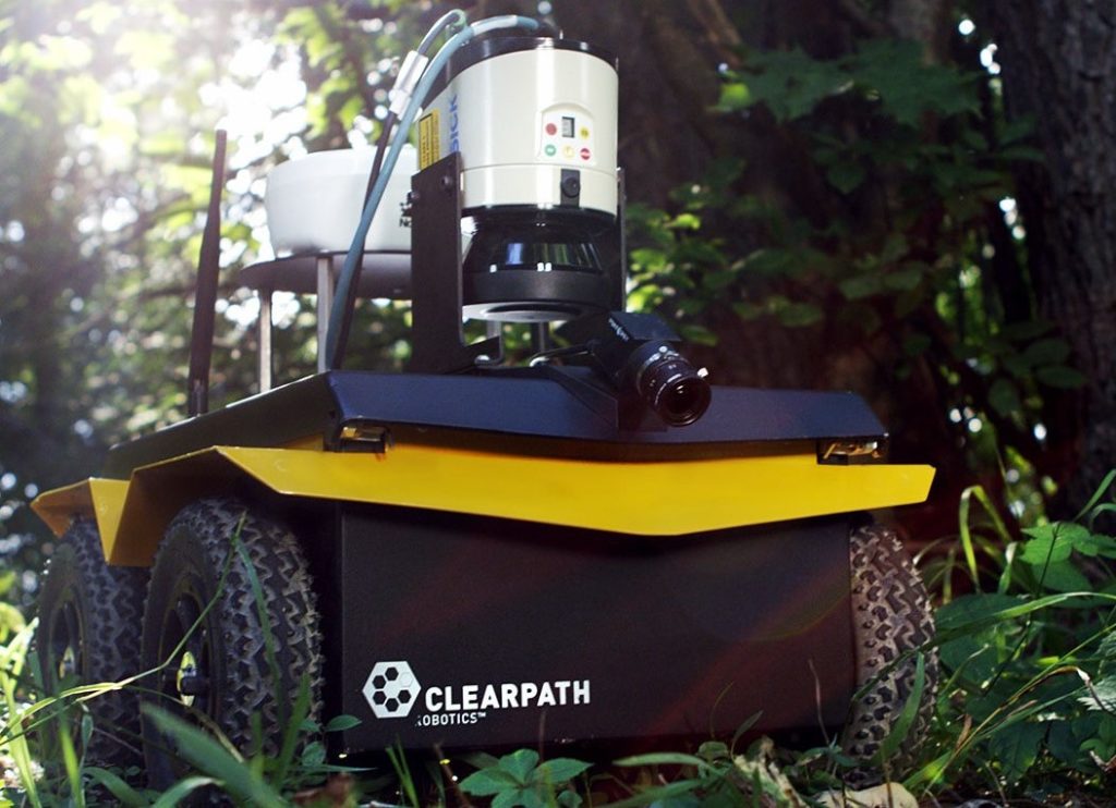 Clearpath Jackal UGV equipped with a range of sensors