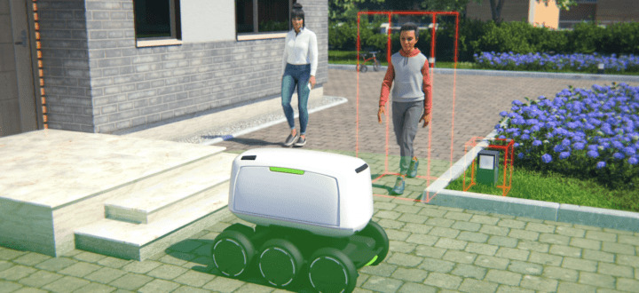 Valeo Near Field LiDAR on mobile robot