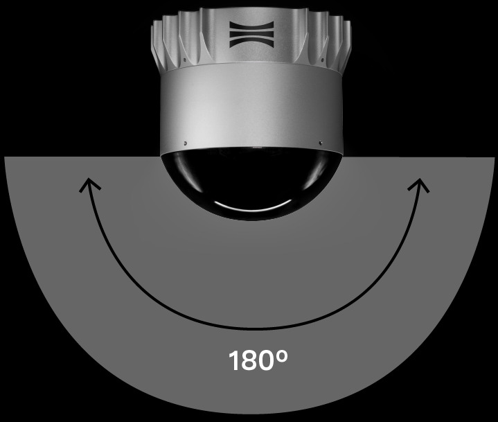 Ouster OSDome hemispherical LiDAR sensor with 180 degree field of view